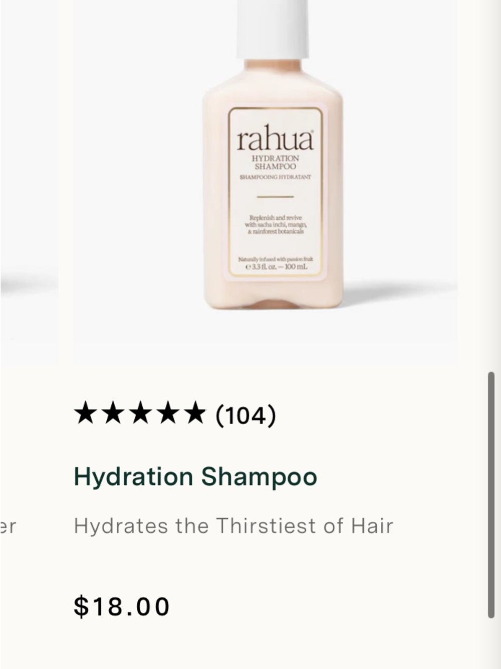 rahua Hydration Shampoo & Conditioner mini travel Set new sealed - Picture 2 of 7
